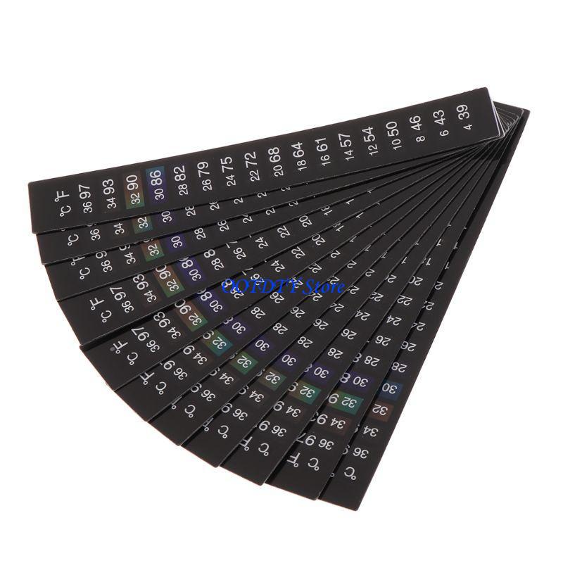 Temperature Strip Thermometer - 367a 10 pcs Betta Sticker Thermomètre