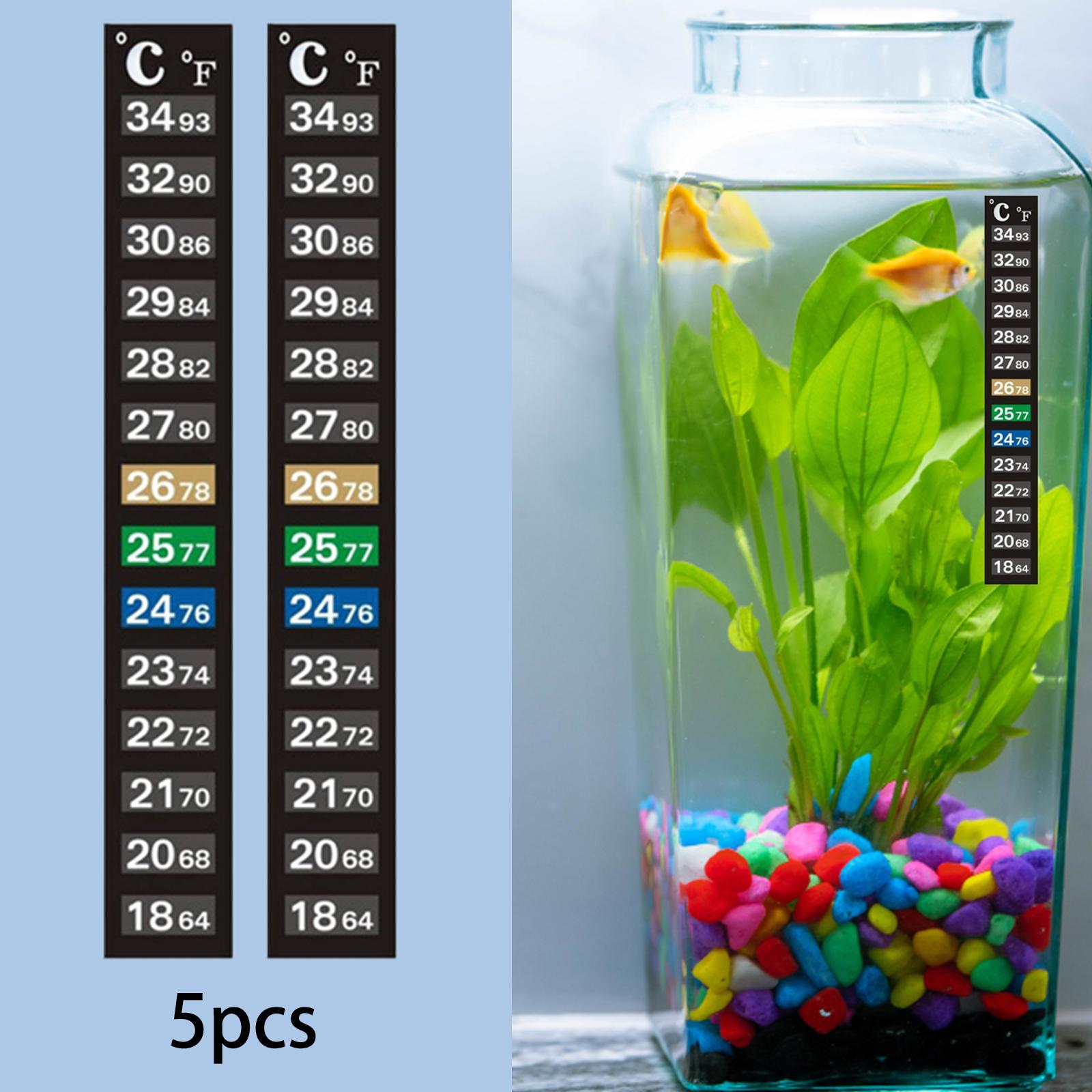 Temperature Strip Thermometer - Bande thermomètre pour aquarium, indicateur de