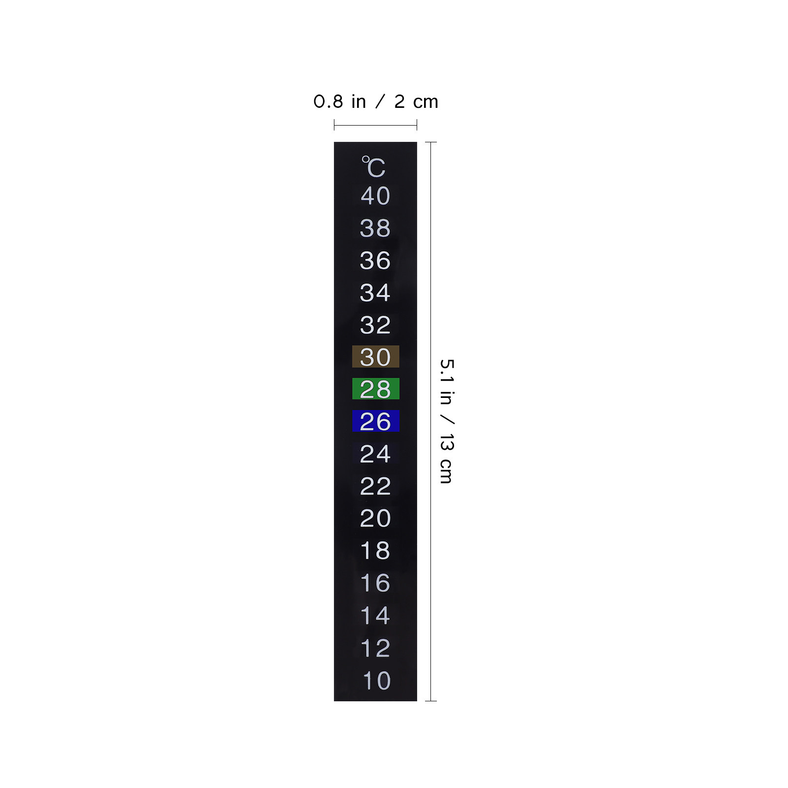 10 pièces de bandelettes therm - Temperature Strip Thermometer avis et prix