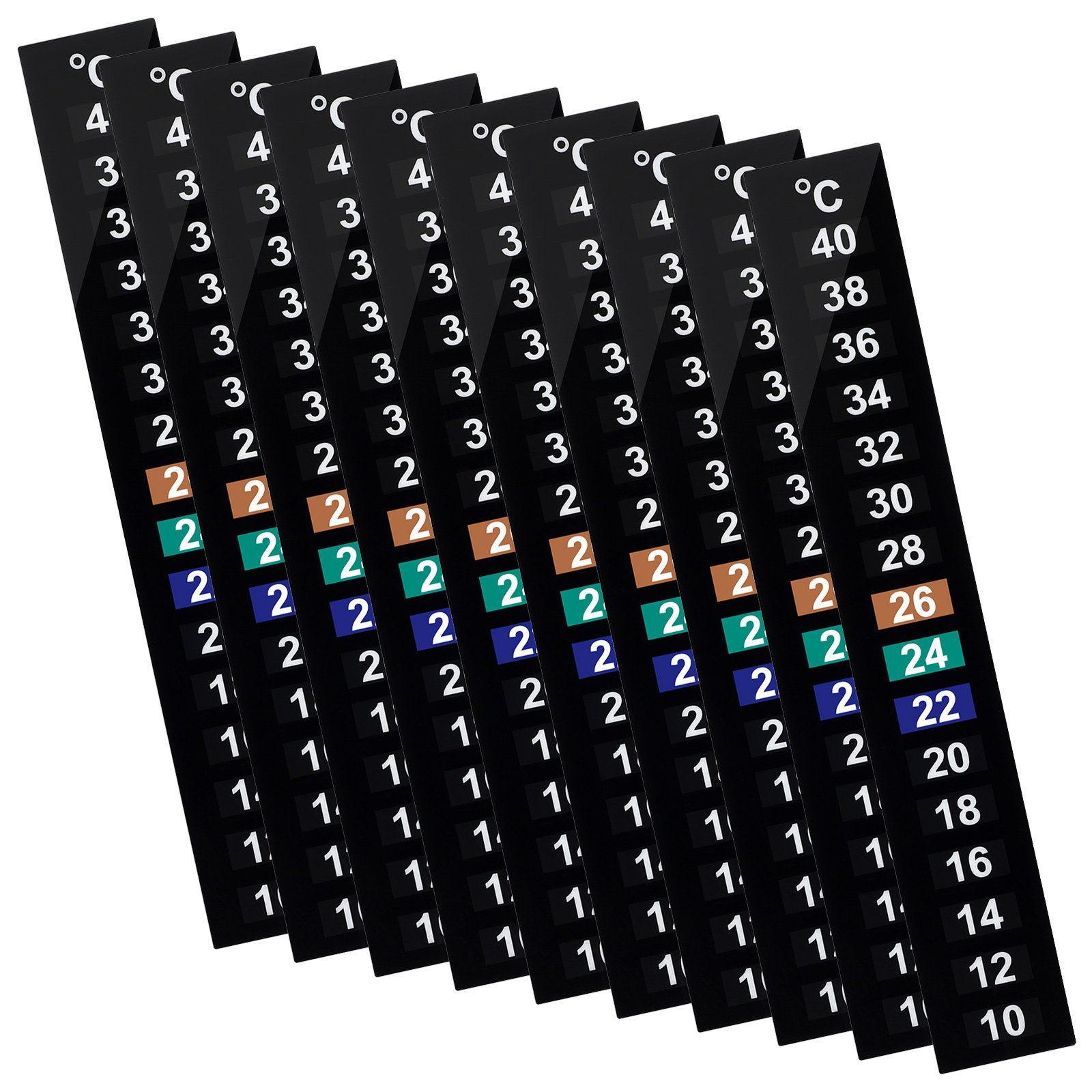 10 bandes thermométriques à cr - Temperature Strip Thermometer avis et prix