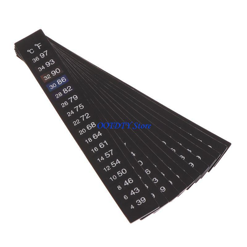 367a 10 pcs Betta Sticker Ther - Temperature Strip Thermometer avis et prix