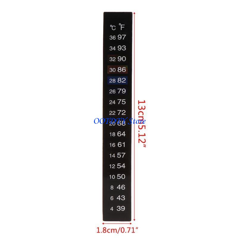 367a 10 pcs Betta Sticker Ther - Temperature Strip Thermometer avis et prix