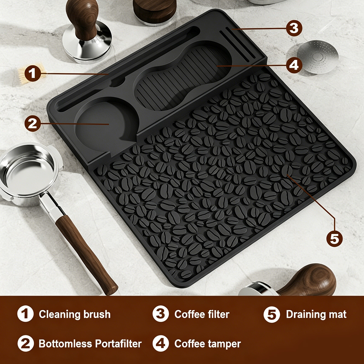 Tapis de tamping pour expresso - Coffee Equipment Tools avis et prix